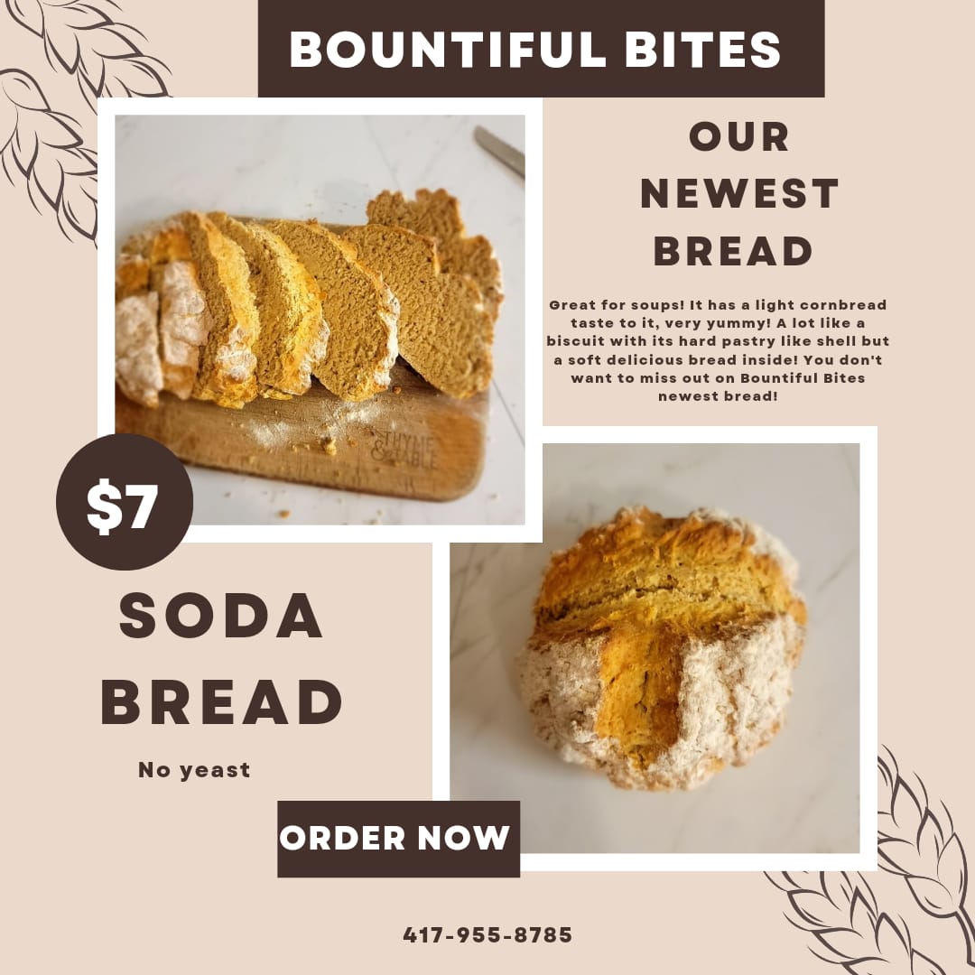 Bountiful Bites soda bread order flyer